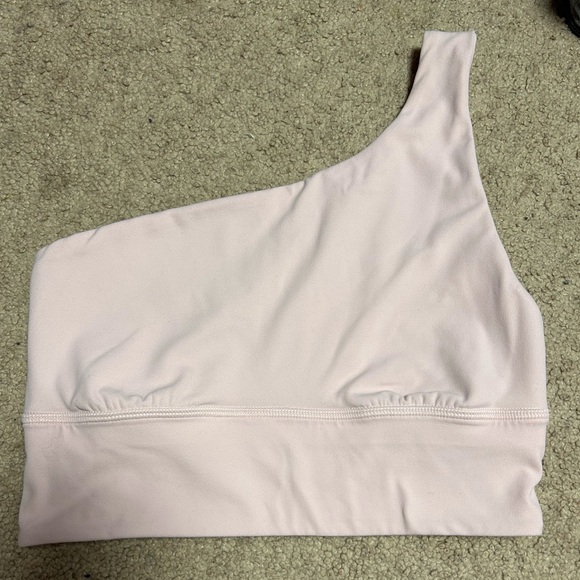 PINK Lululemon align asymmetrical bra. Light support, a/b cup. - Picture 1 of 6
